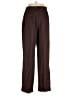 Woolmark 100% Wool Plaid Brown Wool Pants Size 12 - photo 2