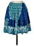 Walker & Wade Paisley Blue Casual Skirt Size S - photo 1