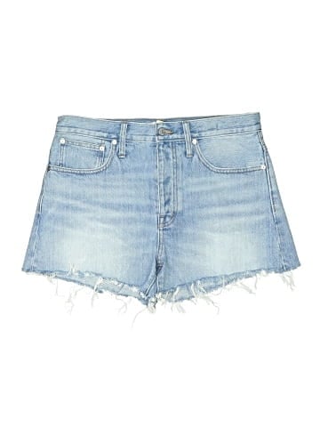 Madewell Relaxed Denim Shorts in Rosemount Wash: Destroyed Hem Edition (view 1)