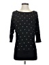 White House Black Market 100% Rayon Polka Dots Black Pullover Sweater Size S - photo 1