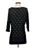 White House Black Market 100% Rayon Polka Dots Black Pullover Sweater Size S - photo 2
