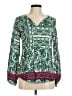 Renee C. 100% Rayon Green Long Sleeve Blouse Size M - photo 1