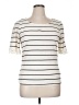 Talbots Ivory Short Sleeve Top Size XL - photo 1