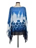 JM Collection 100% Polyester Blue Kimono Size M - photo 1