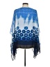 JM Collection 100% Polyester Blue Kimono Size M - photo 2