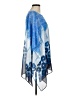 JM Collection 100% Polyester Blue Kimono Size M - photo 4