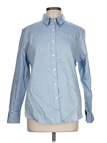 Jones New York Signature Long Sleeve Button-Down Shirt (view 1)