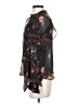 Intermix 100% Silk Floral Black 3/4 Sleeve Silk Top Size 2 - photo 5
