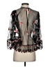 Alice McCall 100% Polyester Black 3/4 Sleeve Blouse Size 2 - photo 2