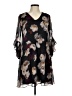 Calvin Klein 100% Polyester Black Kimono Size 6 - photo 1