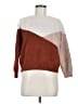 Shein Color Block Brown Pullover Sweater Size 6 - photo 1