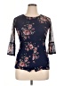 Wrapper Blue 3/4 Sleeve Top Size 14 - photo 1