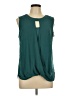 41Hawthorn 100% Polyester Teal Sleeveless Blouse Size L - photo 1