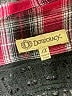 Democracy 100% Cotton Plaid Red 3/4 Sleeve Button-Down Shirt Size 1X - photo 7