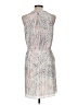 Rebecca Taylor 100% Silk Print Ivory Cocktail Dress Size 8 - photo 2