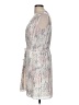 Rebecca Taylor 100% Silk Print Ivory Cocktail Dress Size 8 - photo 5