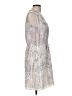 Rebecca Taylor 100% Silk Print Ivory Cocktail Dress Size 8 - photo 4