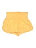 FP Movement 100% Polyamide Solid Yellow Shorts Size L - photo 1