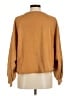 Easel 100% Cotton Brown Long Sleeve Top Size M - photo 2