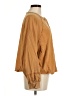 Easel 100% Cotton Brown Long Sleeve Top Size M - photo 4