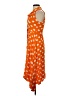 Split Decision 100% Rayon Polka Dots Orange Casual Dress Size 1 - photo 5