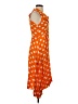 Split Decision 100% Rayon Polka Dots Orange Casual Dress Size 1 - photo 4