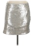 Bar III 100% Polyester Metallic Silver Formal Skirt Size M - photo 1