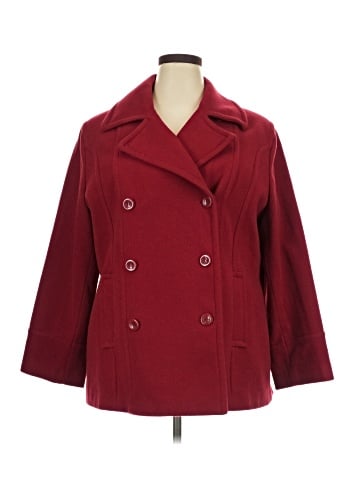 St. John's Bay Wool Coat (view 1)