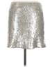 Bar III 100% Polyester Metallic Silver Formal Skirt Size M - photo 2