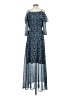 The Limited 100% Polyester Paisley Blue Casual Dress Size S - photo 2