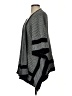 Freeway 100% Acrylic Black Poncho Size S - photo 5