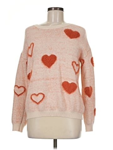 Hem & Thread Pullover Sweater (view 1)