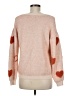 Hem & Thread Hearts Orange Pullover Sweater Size M - photo 2