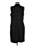 Apt. 9 Plaid Black Casual Dress Size M - photo 2