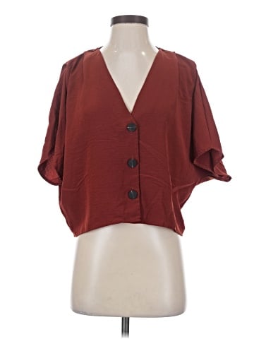 Topshop Short Sleeve Blouse (view 1)