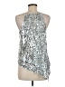 Anthropologie Silver Sleeveless Blouse Size M - photo 2