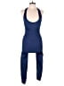 Assorted Brands Solid Blue Jumpsuit Size L - photo 1
