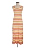 Solid & Striped Stripes Orange Casual Dress Size M - photo 1