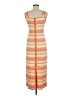 Solid & Striped Stripes Orange Casual Dress Size M - photo 2
