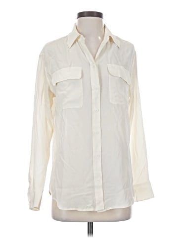 Equipment Long Sleeve Blouse (view 1)