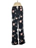Ann Taylor LOFT 100% Polyester Floral Black Casual Pants Size 0 - photo 1