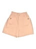 Elodie 100% Cotton Solid Tan Shorts Size S - photo 1