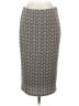 Vince Camuto Print Tan Gray Formal Skirt Size S - photo 1