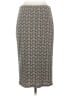 Vince Camuto Print Tan Gray Formal Skirt Size S - photo 2