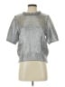 Future Collective Metallic Silver 3/4 Sleeve Top Size XS - photo 1