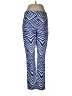Milly Animal Print Blue Active Pants Size 8 - photo 1