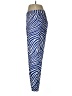 Milly Animal Print Blue Active Pants Size 8 - photo 5