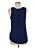 Fortune + Ivy 100% Polyester Blue Sleeveless Blouse Size M - photo 2