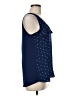 Fortune + Ivy 100% Polyester Blue Sleeveless Blouse Size M - photo 4