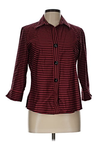 Foxcroft 3/4 Sleeve Button-Down Shirt (view 1)